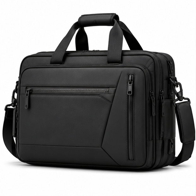 Men's Business Travel Expandable Briefcase