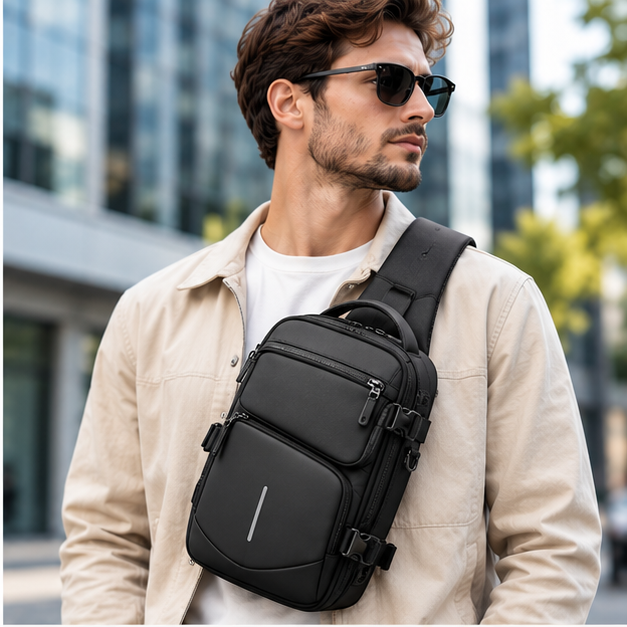 Men's Compact Travel Crossbody Sling Bag