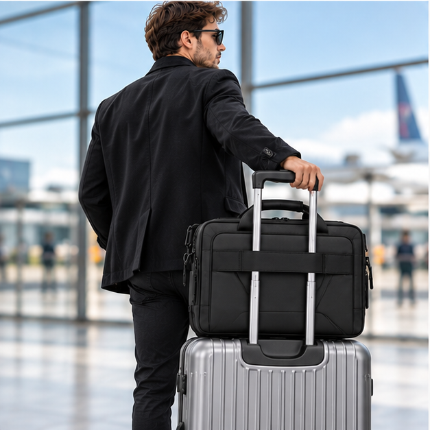 Men's Business Travel Expandable Briefcase