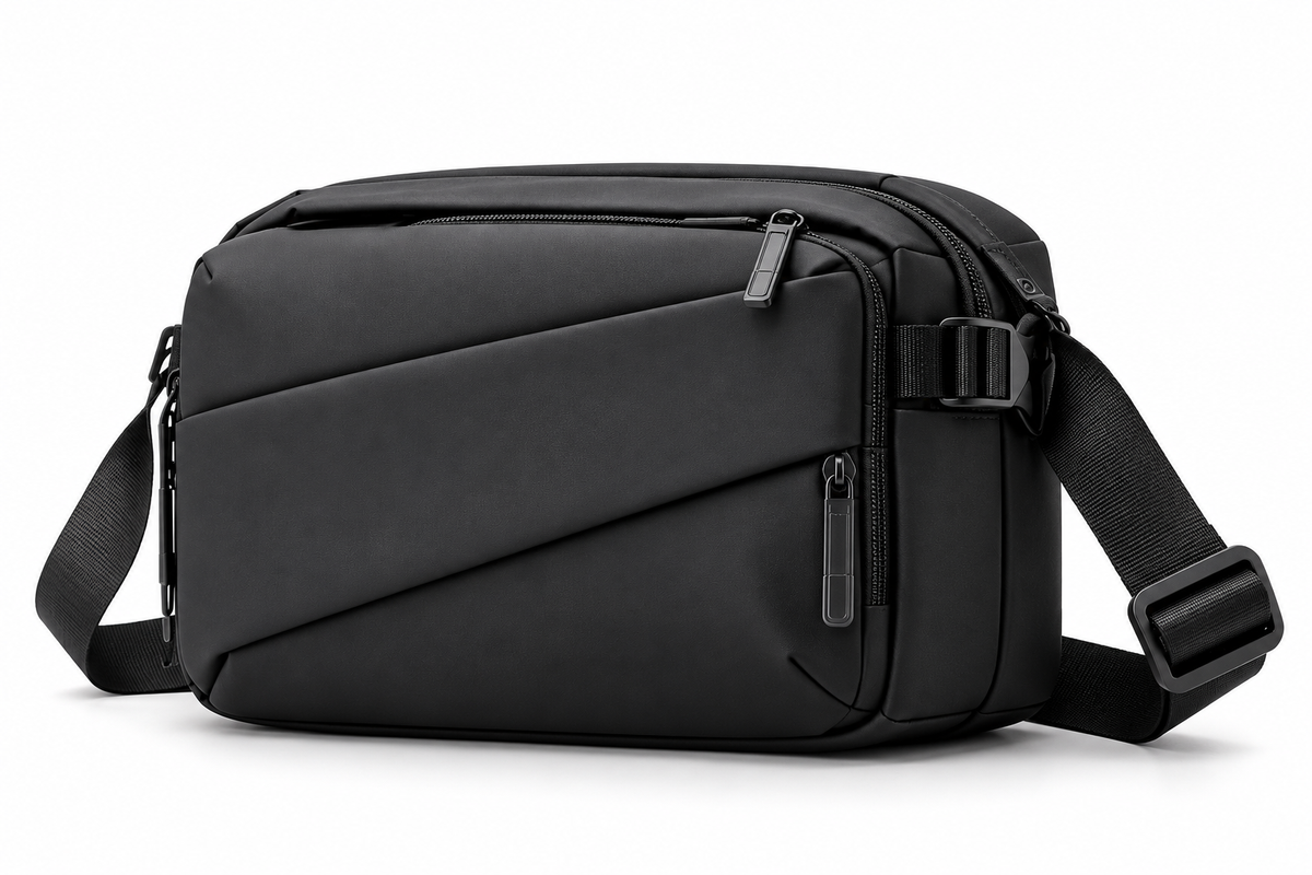 Expandable Men's Crossbody Bag